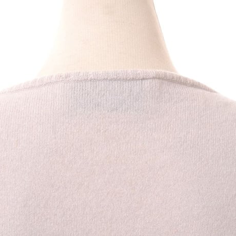 インポートブランド import brand 半袖ニットセーター ウールカシミア ミルクティ