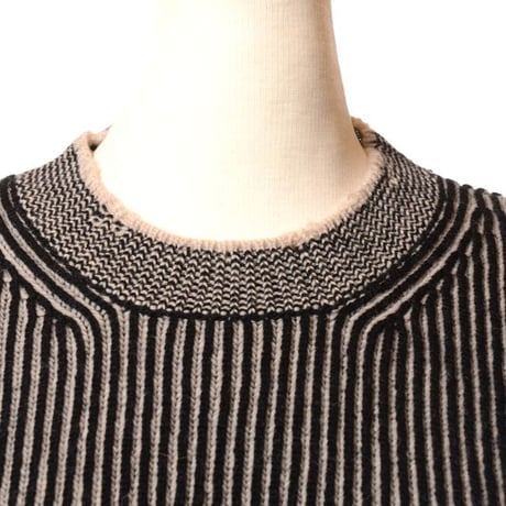 エムエムシックス メゾンマルジェラ MM6 MAISON MARGIELA リバーシブルセーター ウールなど ブラック