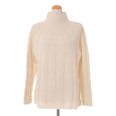 ロゼッタゲッティ ROSETTA GETTY ハイネックセーター カシミア アイボリー