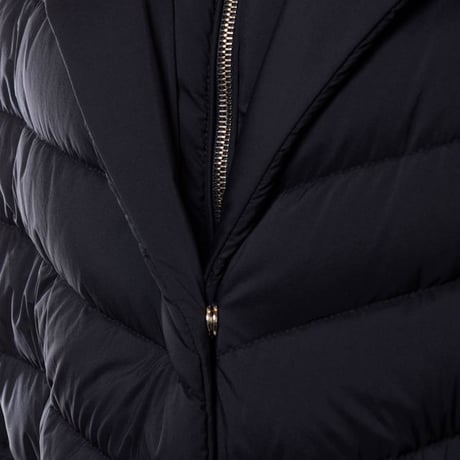 インポートブランド import brand MooRER ムーレー ベルト付きミディ丈コート ダウンフェザー ネイビー