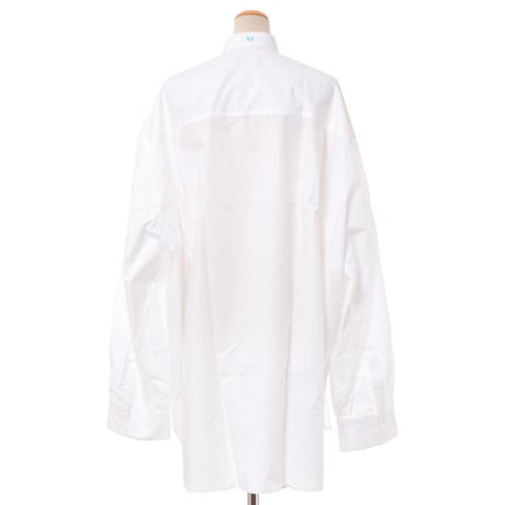 ラフシモンズ RAF SIMONS ビックシルエットブラウス コットン ホワイト