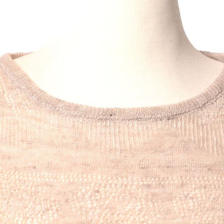 クリスティーナティ Kristina Ti ポンチョセーター リネンコットン ヌードベージュ 正規取扱
