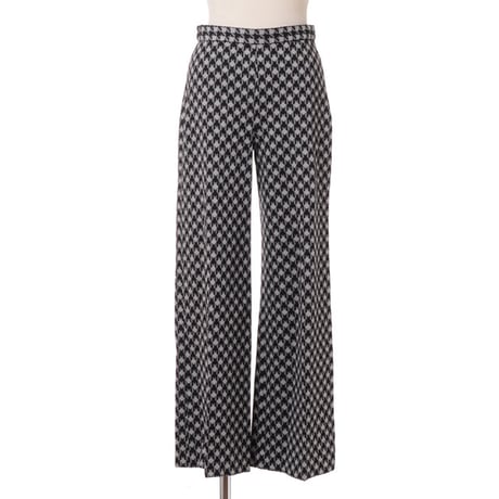 ロゼッタゲッティ ROSETTA GETTY クロップドストレート柄パンツ レーヨンストレッチ 千鳥格子