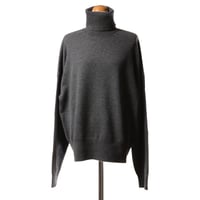 エクストリームカシミヤ extreme cashmere x ハイネックニット カシミヤセーター グレー 長袖 レディースメンズ