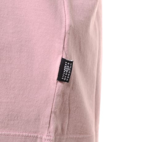 エムエムシックス メゾンマルジェラ MM6 MAISON MARGIELA ヴィンテージジャージーロゴTシャツ コットン ピンク 正規取扱