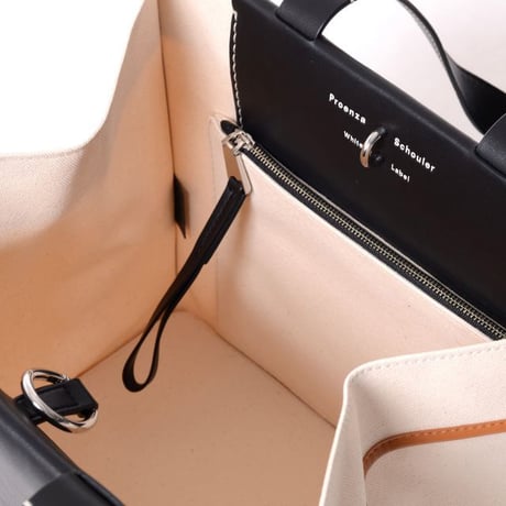 プロエンザスクーラー Proenza Schouler ラージモリスストライプキャンバストート キャンバス ナチュラル