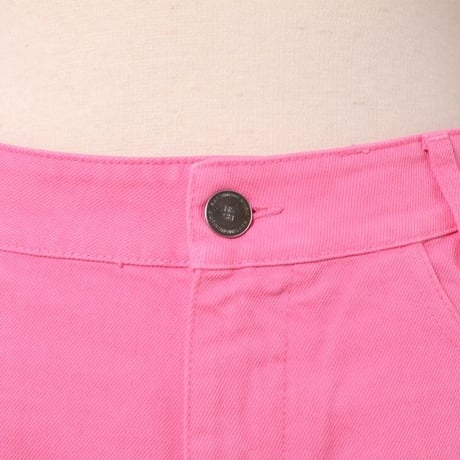 ラフシモンズ RAF SIMONS ワーカーパンツシルエット コットン ライトピンク