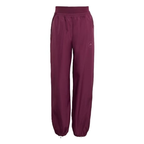 ステラマッカートニー stella mccartney アディダス adidas ウエストゴムパンツ ポリエステル バーガンディ 正規取扱