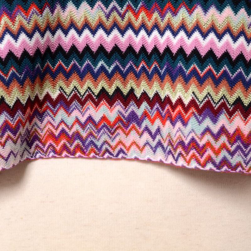 ミッソーニ Missoni ニットポンチョ 羊毛など ネイビーミックス ミッソーニ Missoni ニットポンチョ 羊毛など ネイビーミックス