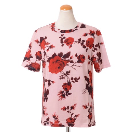 アーデム ERDEM 半袖カットソー コットンジャージー ピンクレッド
