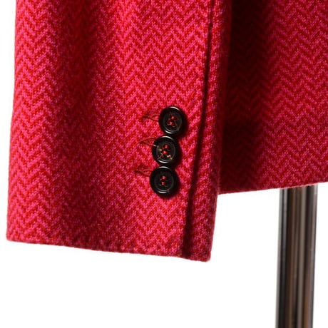 インポートブランド import brand HAWICO Scotland（ホイコ スコットランド）テーラードジャケット カシミア ルージュ千鳥格子