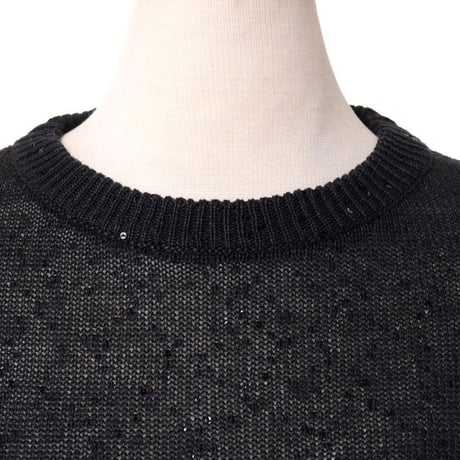 ブルネロクチネリ Brunello Cucinelli ラウンドネックセーター リネンシルクニット グレー