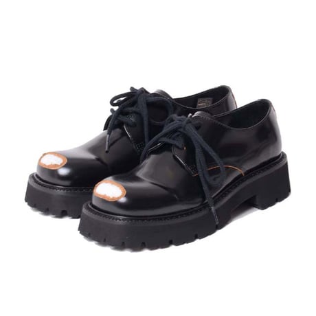 エムエムシックス メゾンマルジェラ MM6 MAISON MARGIELA レザーシューズ 牛革 ブラック