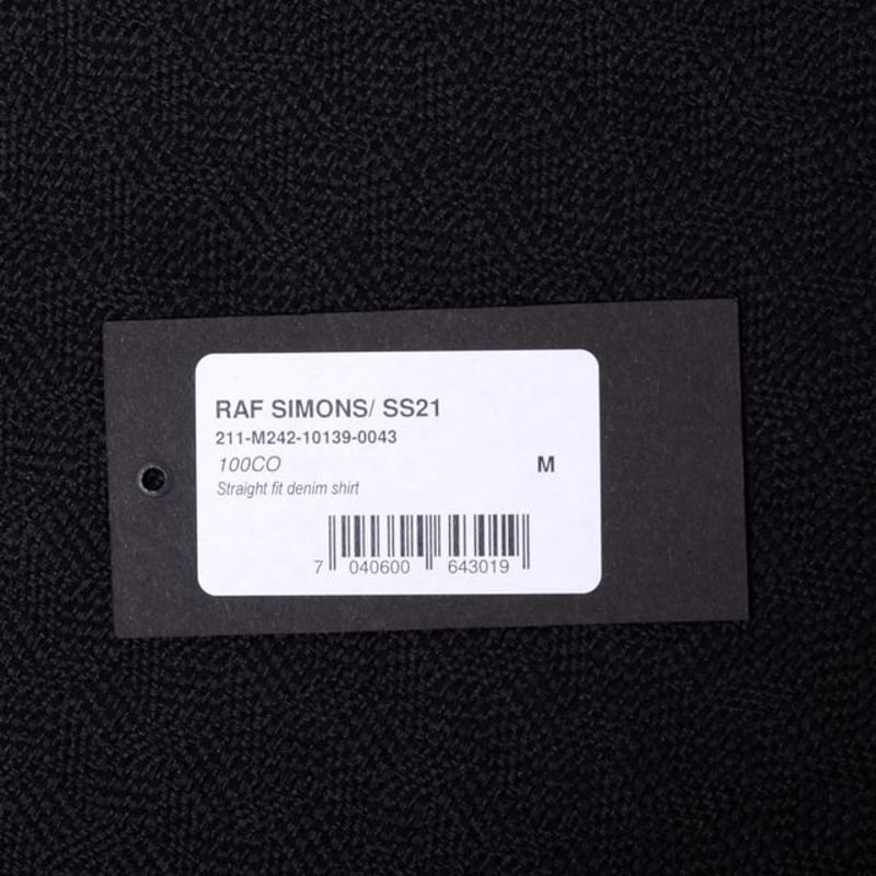 ラフシモンズ RAF SIMONS ストレートフィットデニムシャツ