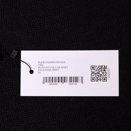 プルーンゴールドシュミット prune goldschmidt ラッフルカラーブラウス シルククレープ フラワープリント