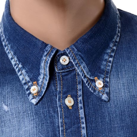 ディースクエアード Dsquared2 シャツ コットンストレッチ ウォッシュ