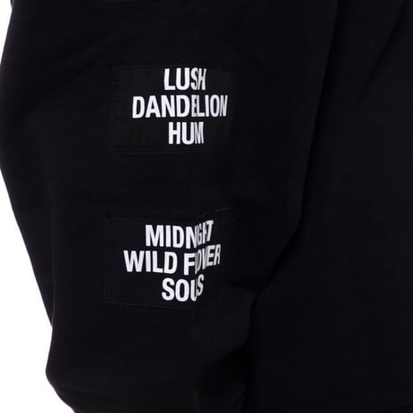 ラフシモンズ RAF SIMONS ティーンエイジ・ドリームスアンドテキストパッチ・オーバーサイズドパーカー コットン ブラック