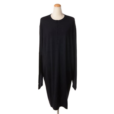 エクストリームカシミヤ extreme cashmere x ニットワンピース コットンカシミア ネイビー　extreme cashmere x ロングニットワンピース ネイビー 正規取扱