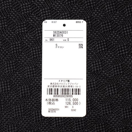 エムエムシックス メゾンマルジェラ MM6 MAISON MARGIELA リバーシブルハイネックセーター ウールなど ブラック