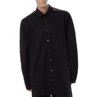 ラフシモンズ RAF SIMONS Classic shirt with net insert シャツ コットン ブラック