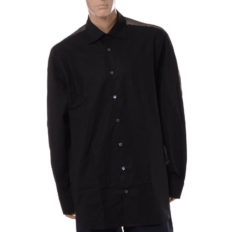 ラフシモンズ RAF SIMONS Classic shirt with net insert