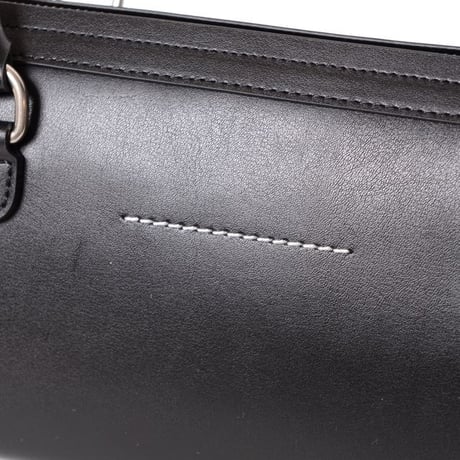 エムエムシックス メゾンマルジェラ MM6 MAISON MARGIELA バウレットバッグミディアム 牛革 ブラック 正規取扱