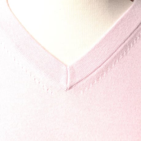 エクストリームカシミヤ extreme cashmere x cleanVネック半袖カットソー コットンカシミヤ マニキュア
