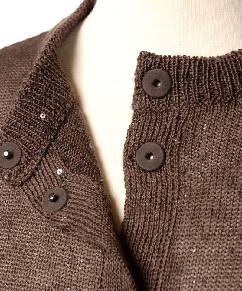 ブルネロクチネリ Brunello Cucinelli 丸襟長袖カーディガン
