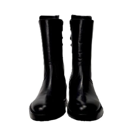 アンドゥムルメステール ann demeulemeester 後ろレースアップブーツ レディース レザー ブラック 正規取扱