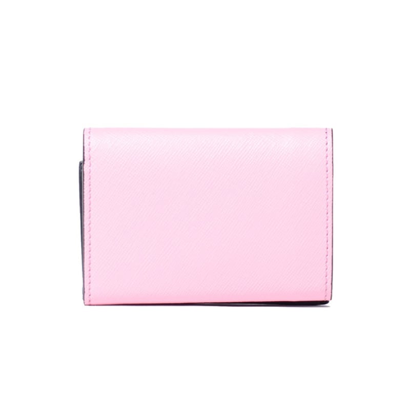 マルニ Marni 3つ折コインケース付き財布 サファイアーノレザー レッド