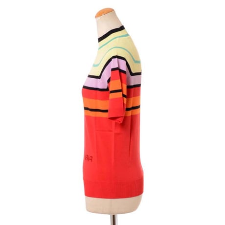 ソニアリキエル SONIA RYKIEL ハイネック半袖セーター ジャージー マルチビタミン