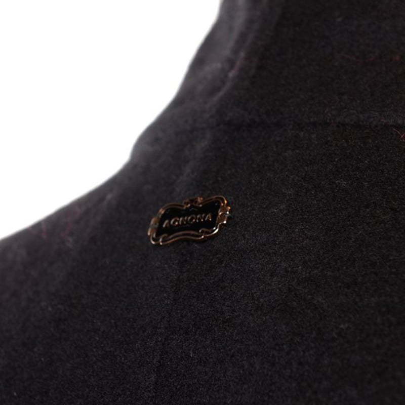 アニオナ AGNONA ダブルフェイスコート カシミヤ ブラック | YOKOAUNTY