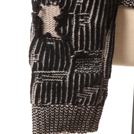 エムエムシックス メゾンマルジェラ MM6 MAISON MARGIELA リバーシブルセーター ウールなど ブラック