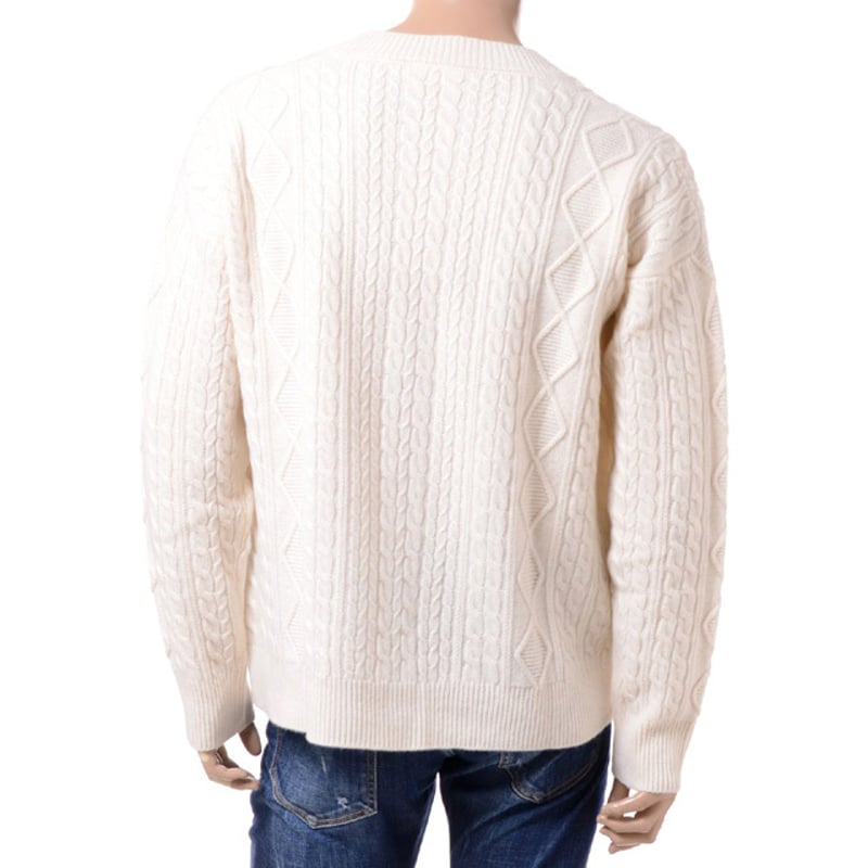 ロベルトコリーナ Roberto Collina ケーブルニットカーディガン ウール