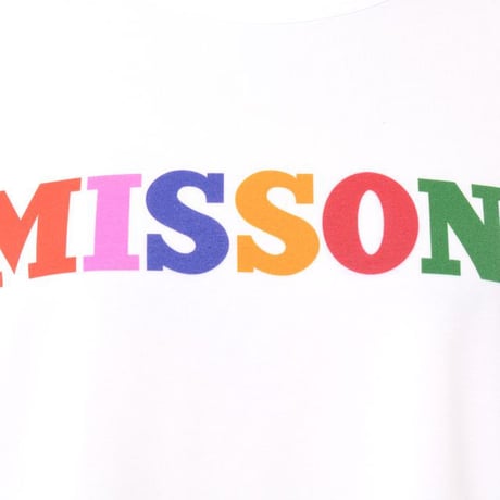 ミッソーニ Missoni ロゴTシャツ コットンストレッチ ホワイト