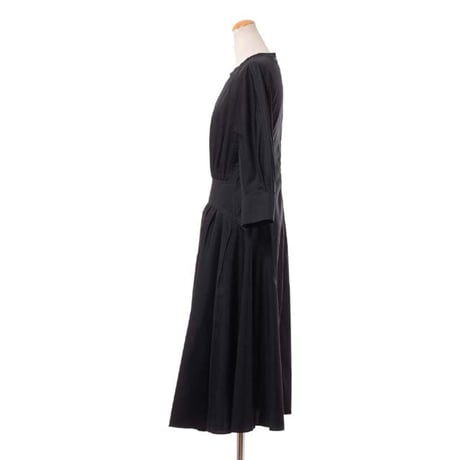 マルニ Marni 七分袖ワンピース コットン ブラック