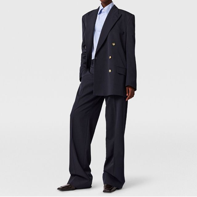 ステラマッカートニー stella mccartney ストレートパンツ ウール