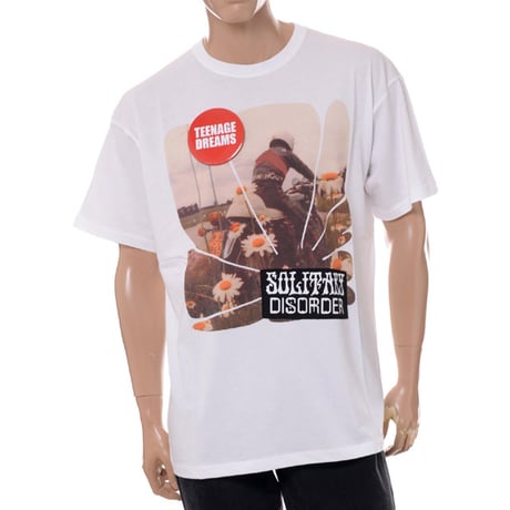 ラフシモンズ RAF SIMONS ソリタリィディスオーダー・ビッグフィットTシャツ コットン ホワイト