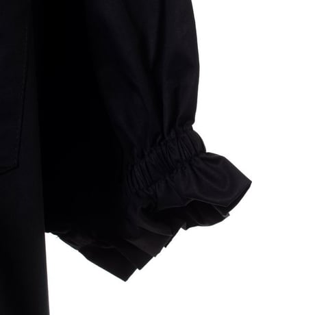 プルーンゴールドシュミット prune goldschmidt シャツ襟ロングワンピース コットン ブラック