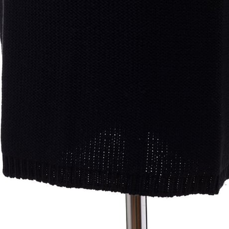 ラフシモンズ RAF SIMONS ロングニットジャガード織スカート ブラックピンク
