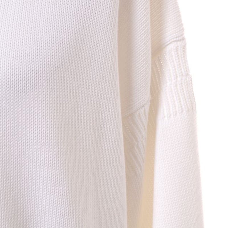 マルニ Marni 背中ロゴ入りカーディガン コットン リリーホワイト