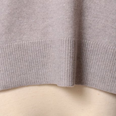 クリスティーナティ Kristina Ti ラウンドネックセーター カシミア ライトグレー