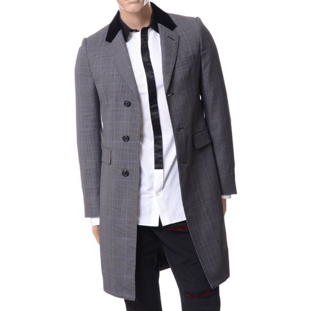 【夏割】ALEXANDER McQUEEN　変形カラーチェスターコート ALEXANDER McQUEEN変形カラーチェスターコート