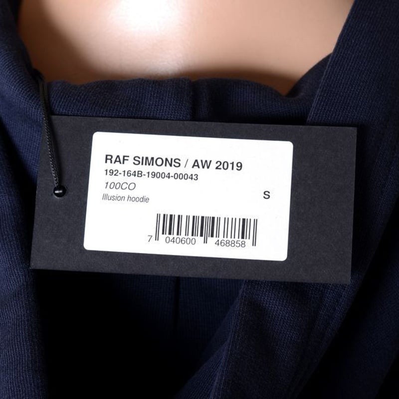 RAF SIMONS ラフシモンズ イリュージョンバックプリント刺繍 RAF SIMONS ラフシモンズ イリュージョンバックプリント刺繍