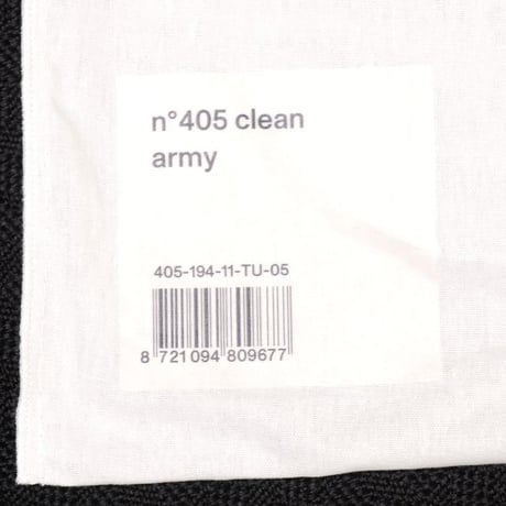 エクストリームカシミヤ extreme cashmere x cleanVネック半袖カットソー コットンカシミヤ アーミー 正規取扱