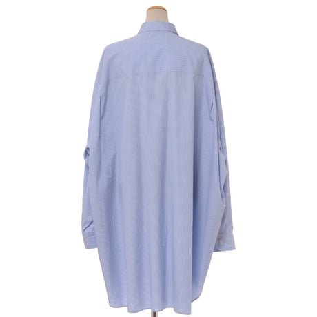 メゾン マルジェラ Maison Margiela ピンストライプオーバーフィットシャツブラウス コットンポプリン ストライプ