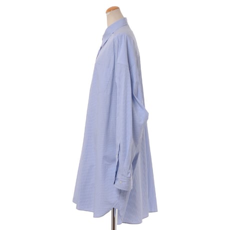 メゾン マルジェラ Maison Margiela ピンストライプオーバーフィットシャツブラウス コットンポプリン ストライプ