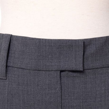 ブルネロクチネリ Brunello Cucinelli ストレートラインパンツ ウールストレッチ グレー