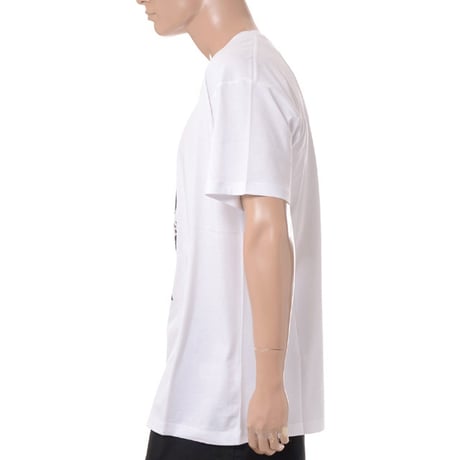 ラフシモンズ RAF SIMONS Oversized T-shirt with hand sign print コットン ホワイト