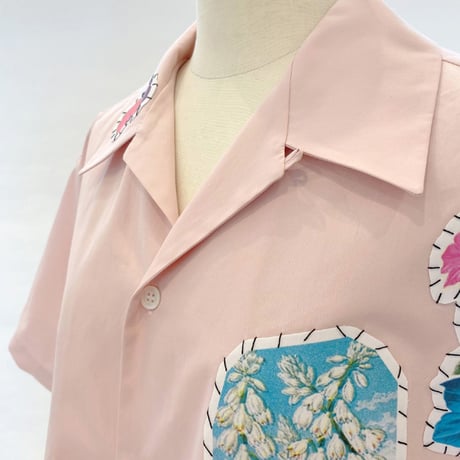 マルニ Marni 襟付きショート丈ブラウス コットン ライトピンク